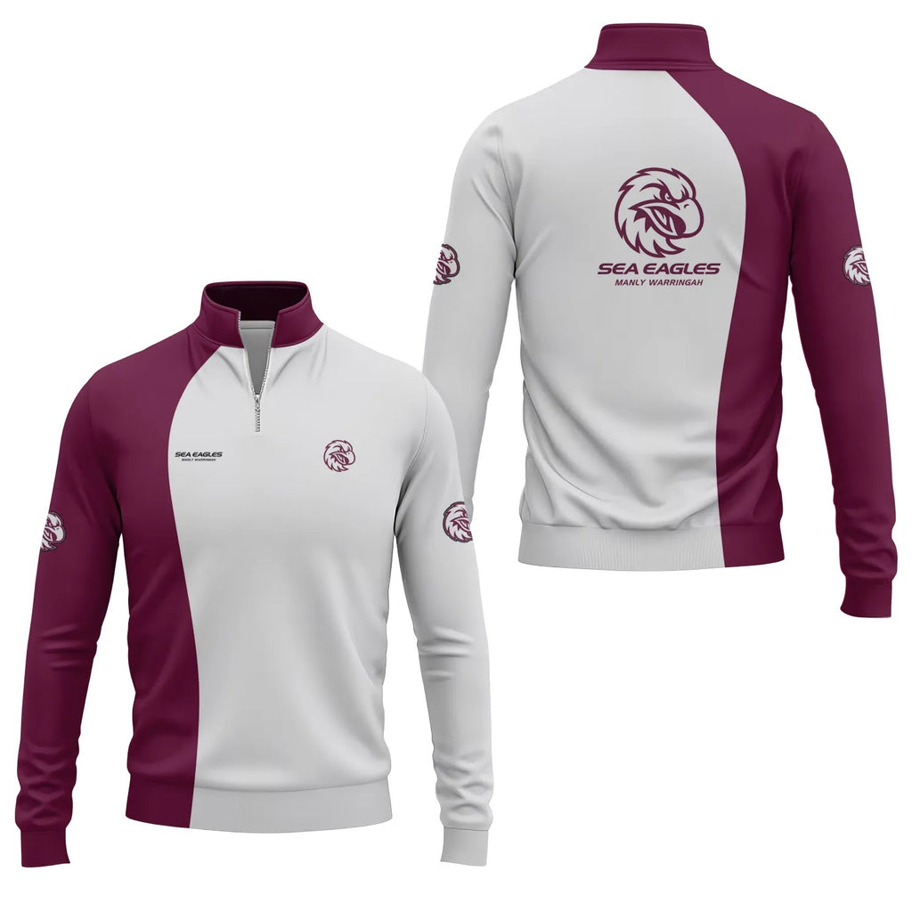 Manly Warringah Sea Eagles Quarter-zip Pullover SC055