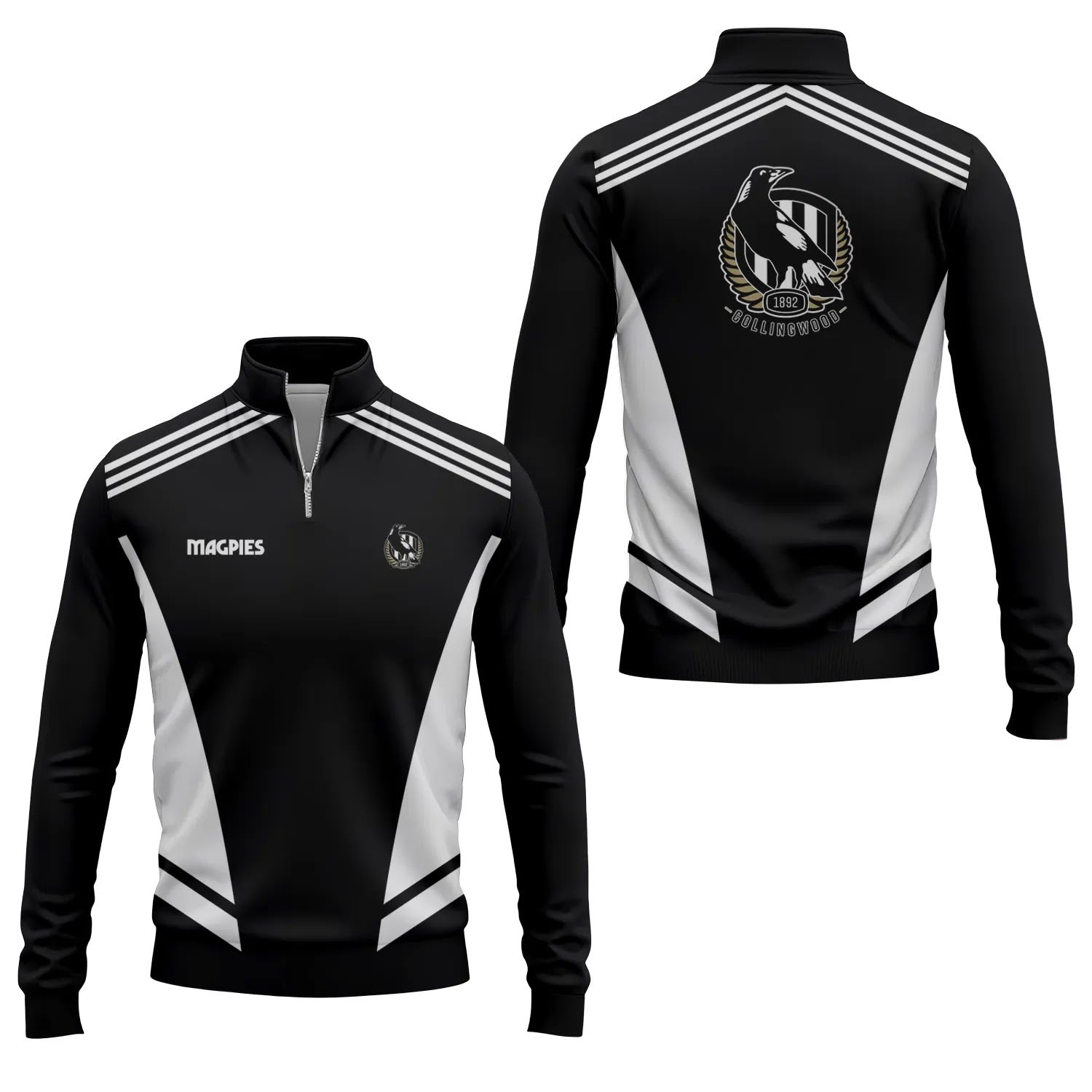 Collingwood Magpies Quarter-zip Pullover SC092