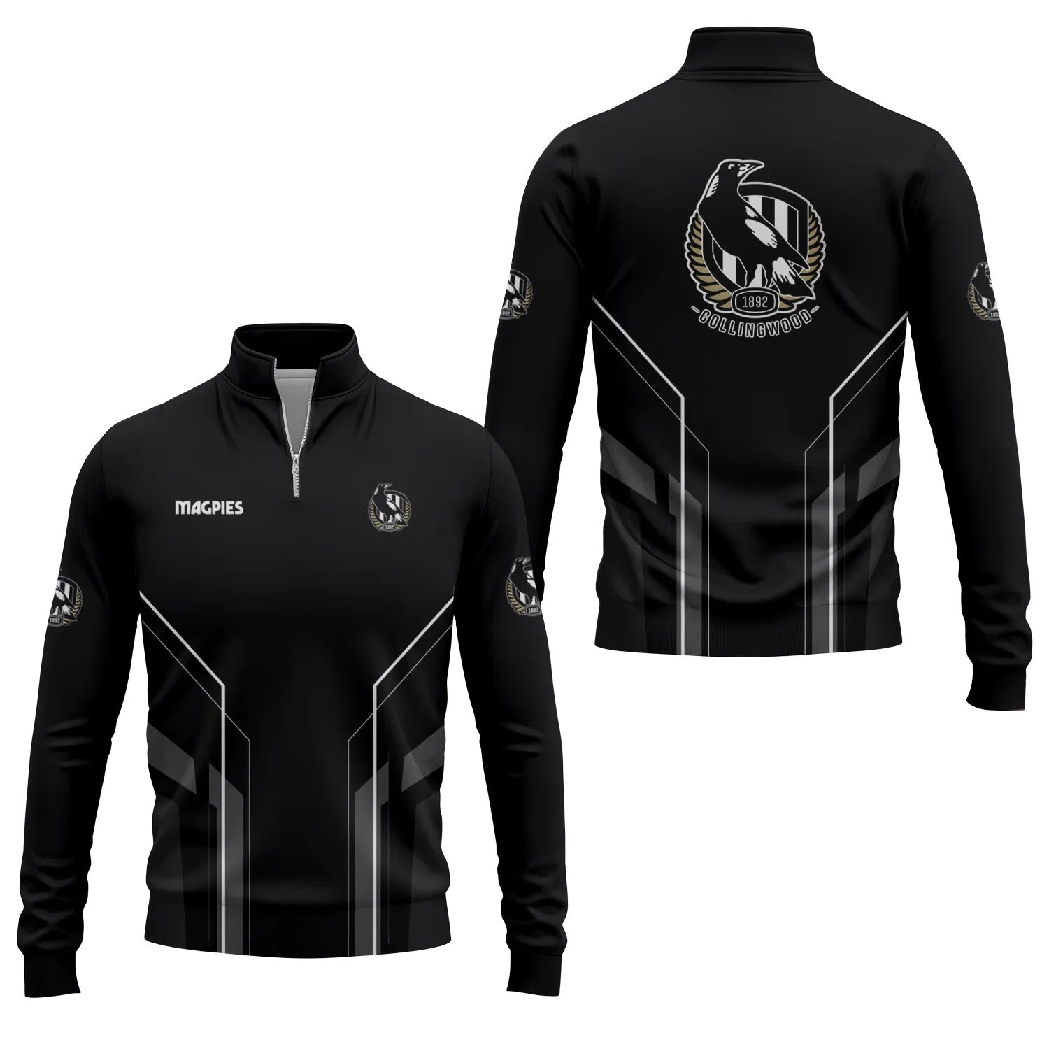 Collingwood Magpies Quarter-zip Pullover SC023