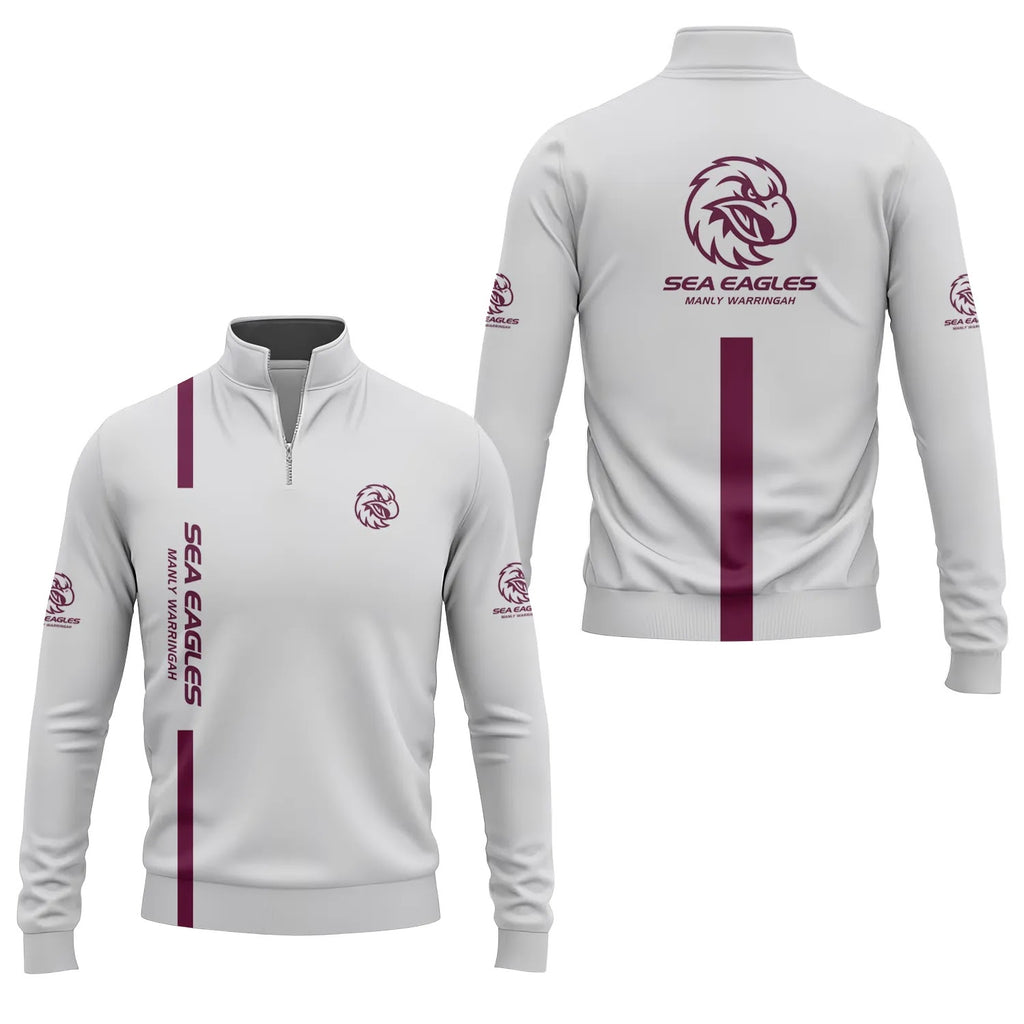 Manly Warringah Sea Eagles Quarter-zip Pullover SC005