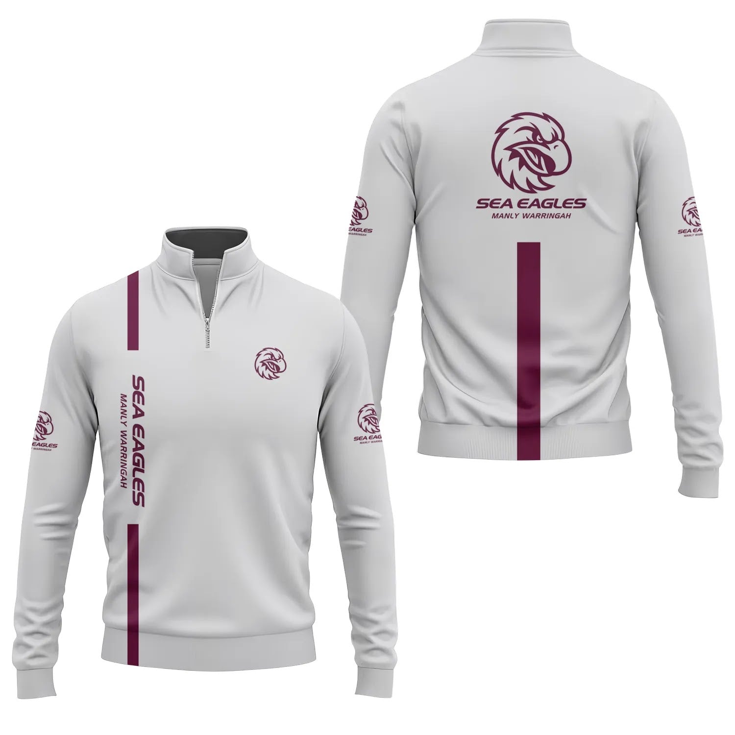 Manly Warringah Sea Eagles Quarter-zip Pullover SC005