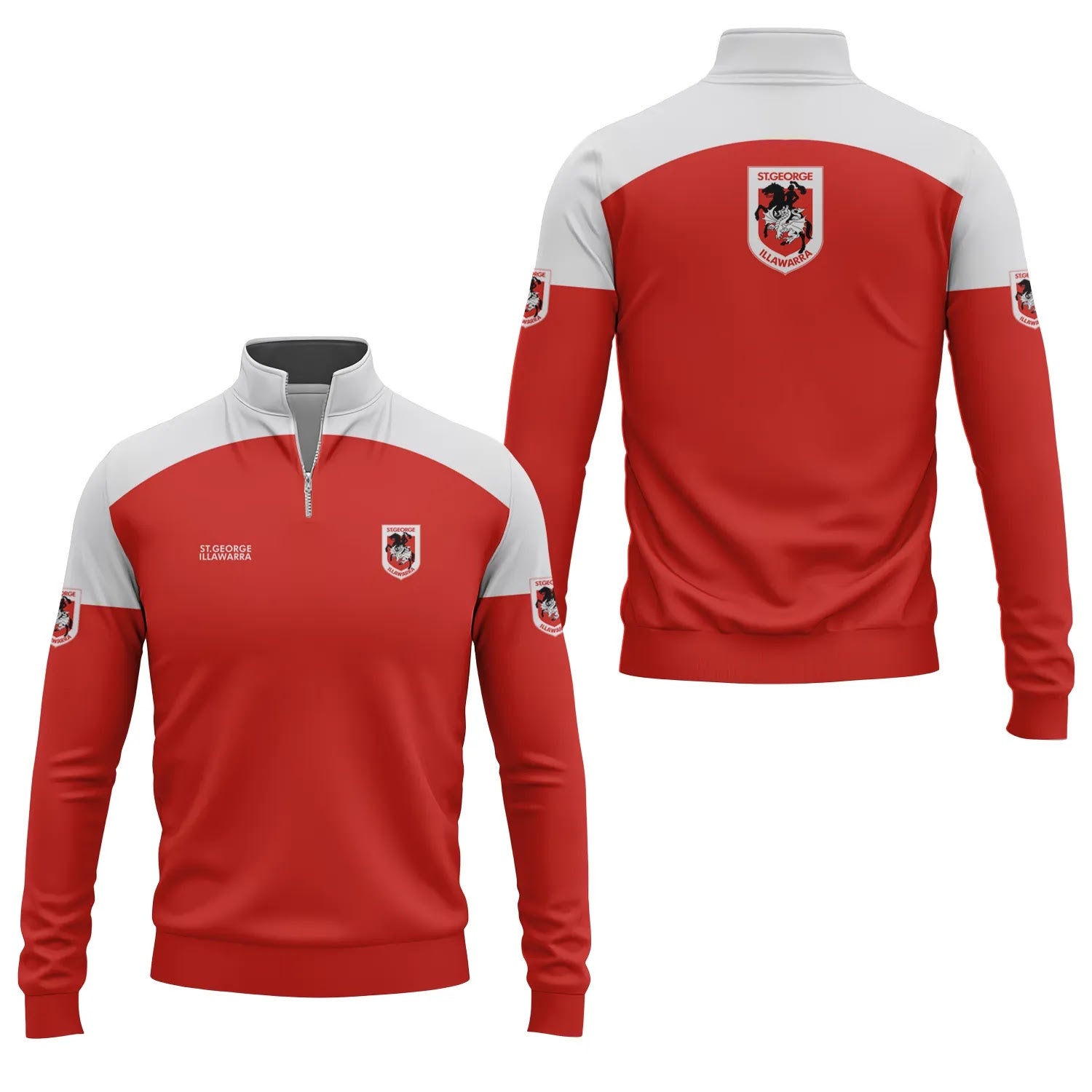 St George Illawarra Dragons Quarter-zip Pullover SC087