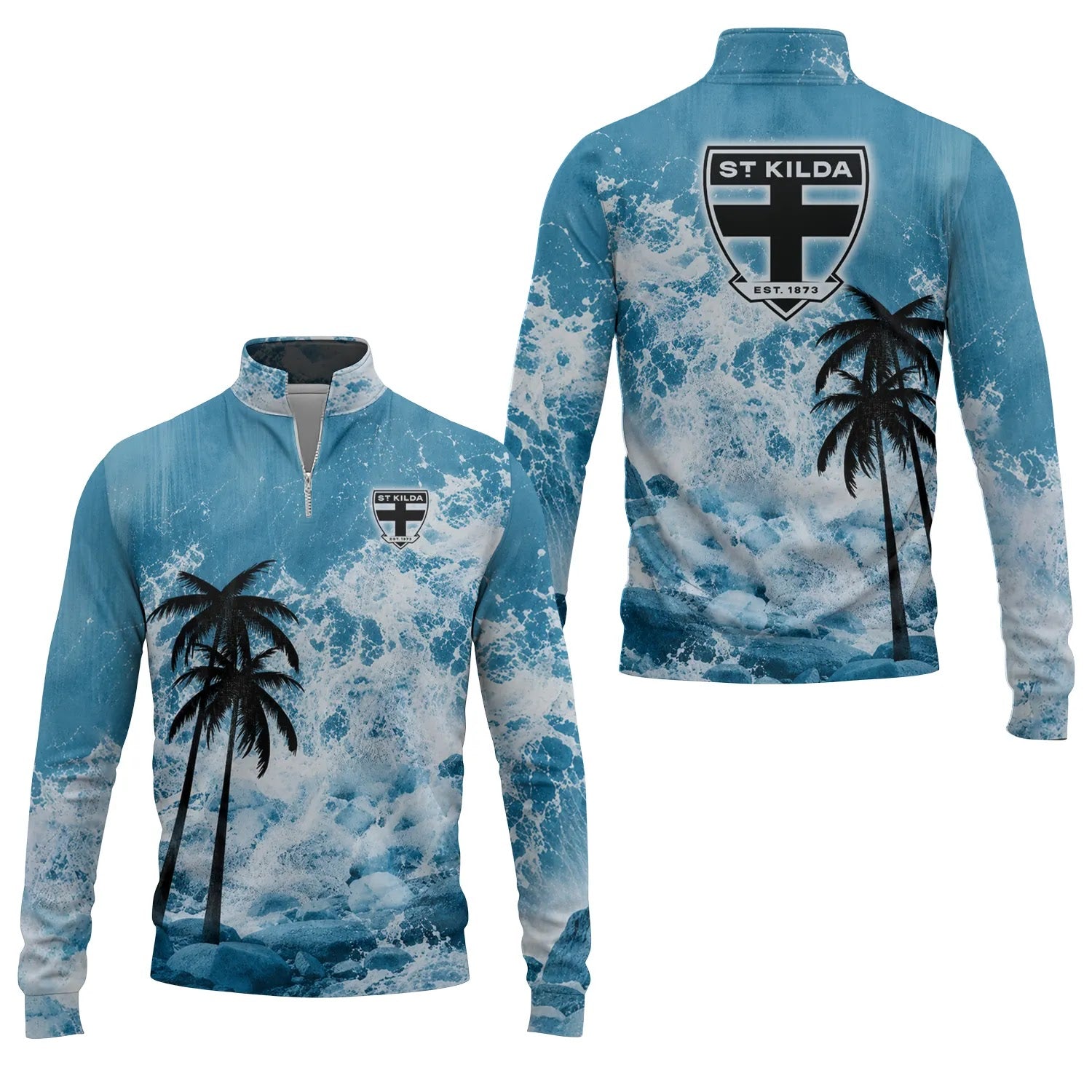 St Kilda Saints Quarter-zip Pullover SHW052