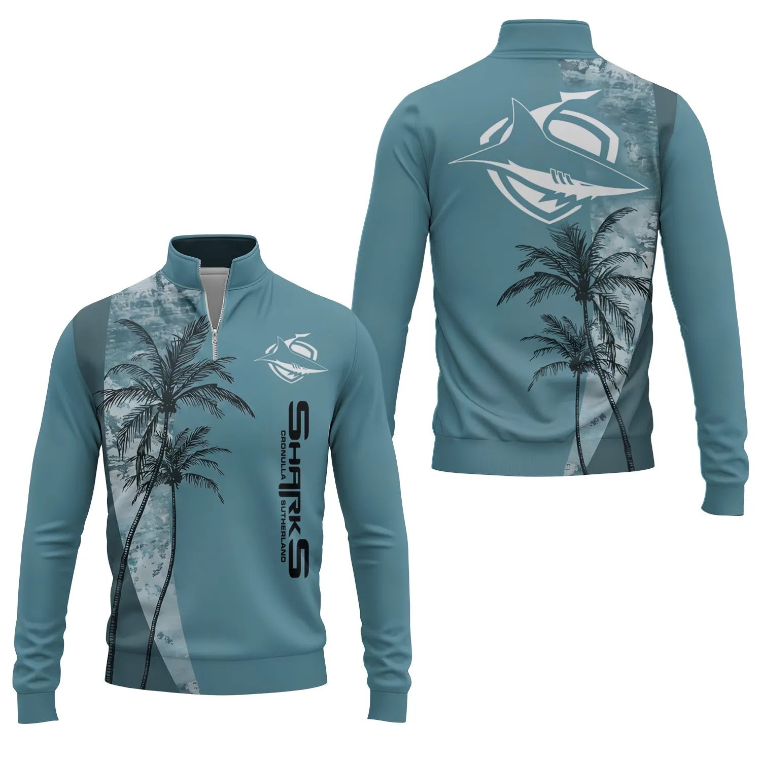 Cronulla-Sutherland Sharks Quarter-zip Pullover SHW071