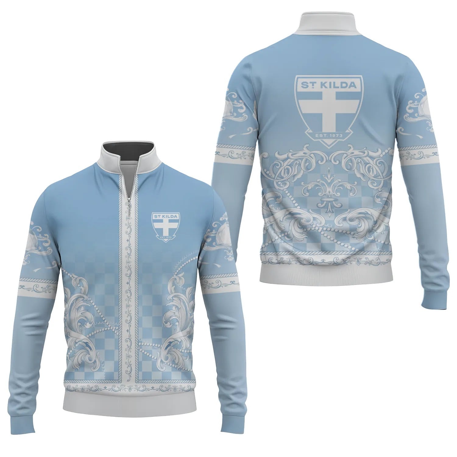 St Kilda Saints Quarter-zip Pullover SHW025