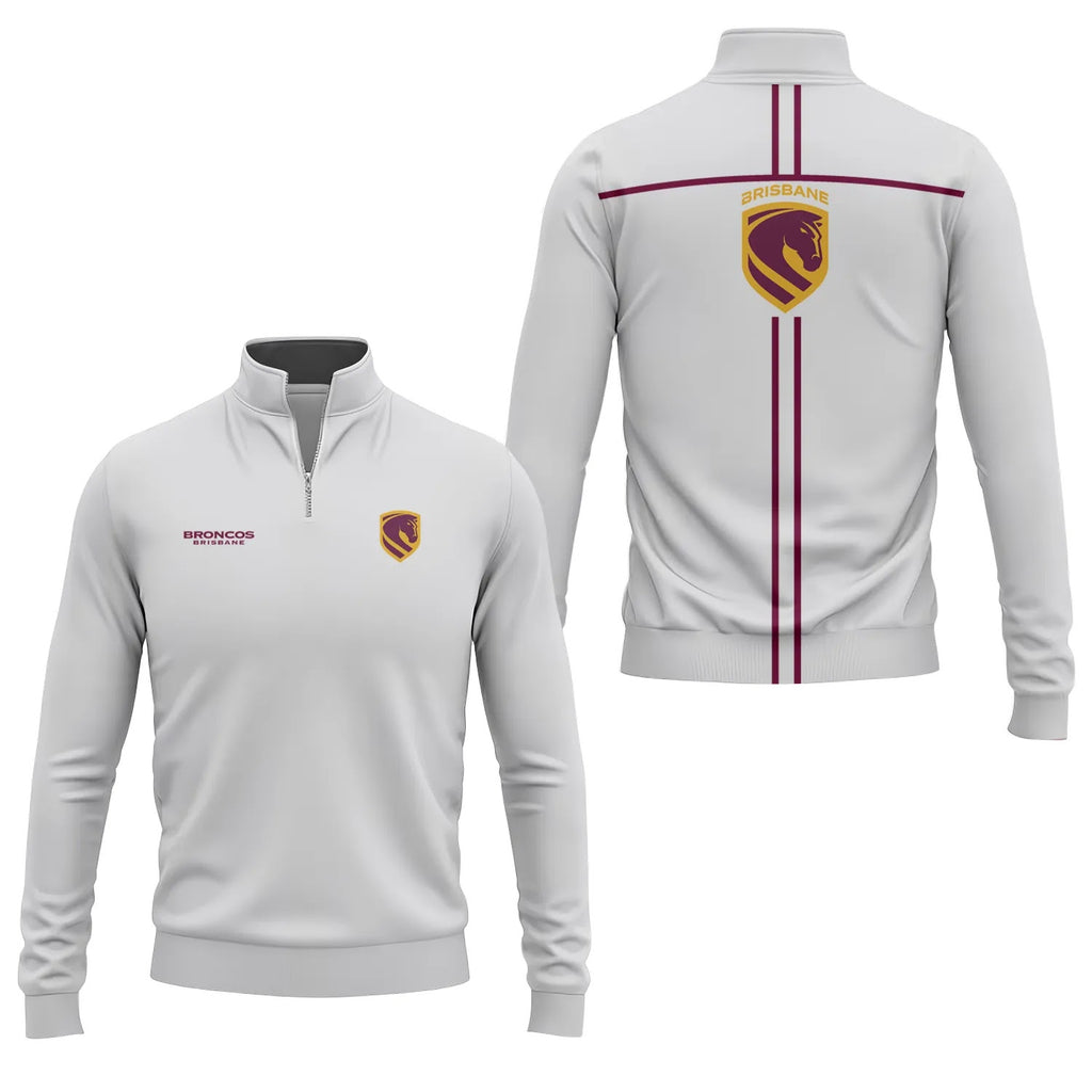 Brisbane Broncos Quarter-zip Pullover SC018
