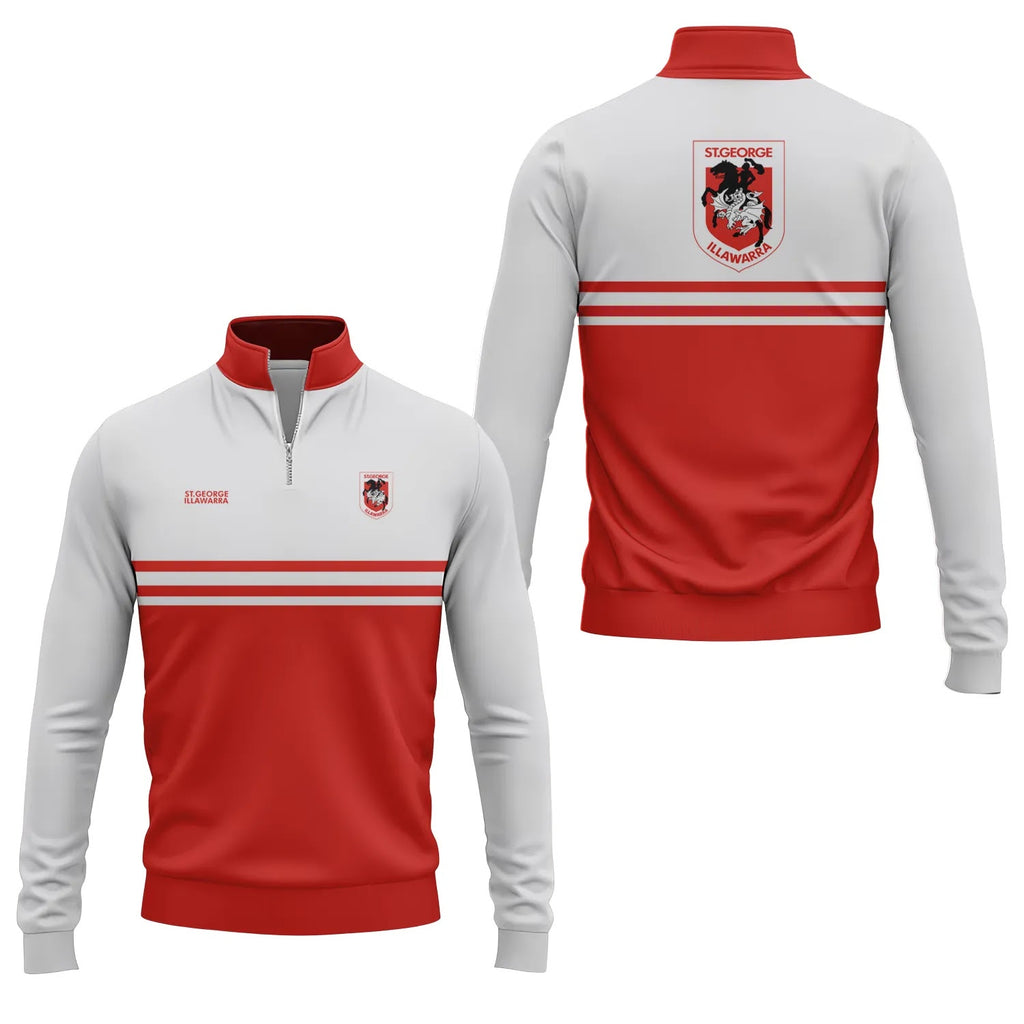 St George Illawarra Dragons Quarter-zip Pullover SC015