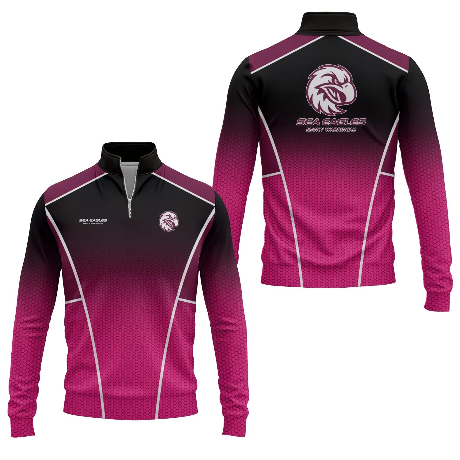 Manly Warringah Sea Eagles Quarter-zip Pullover SC019