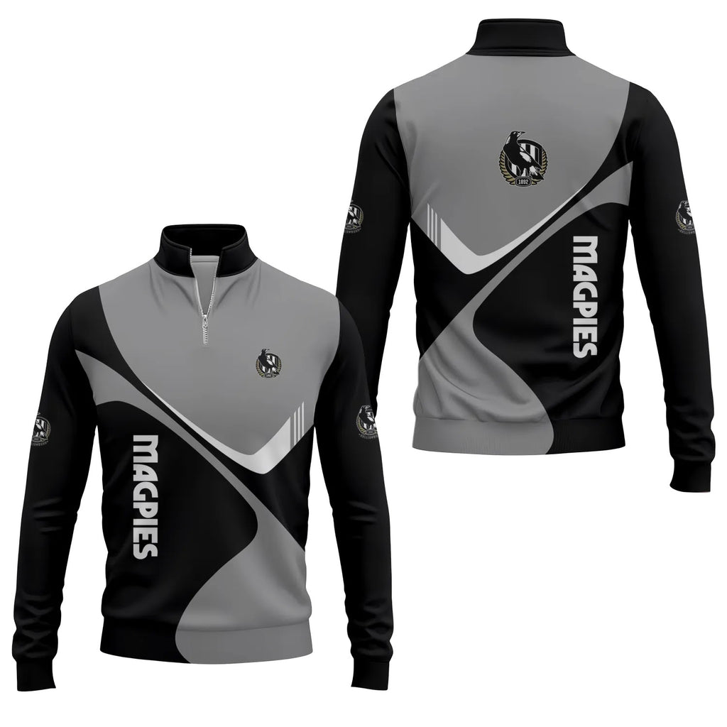 Collingwood Magpies Quarter-zip Pullover SC058