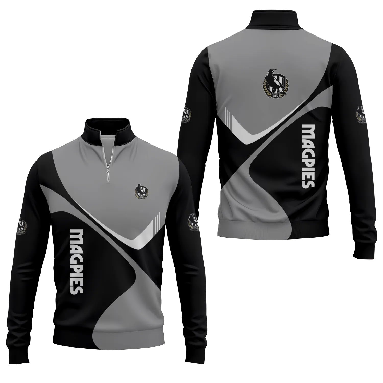 Collingwood Magpies Quarter-zip Pullover SC058