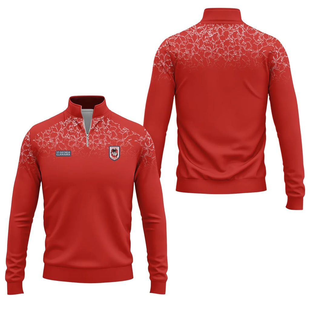 St George Illawarra Dragons Quarter-zip Pullover SC108