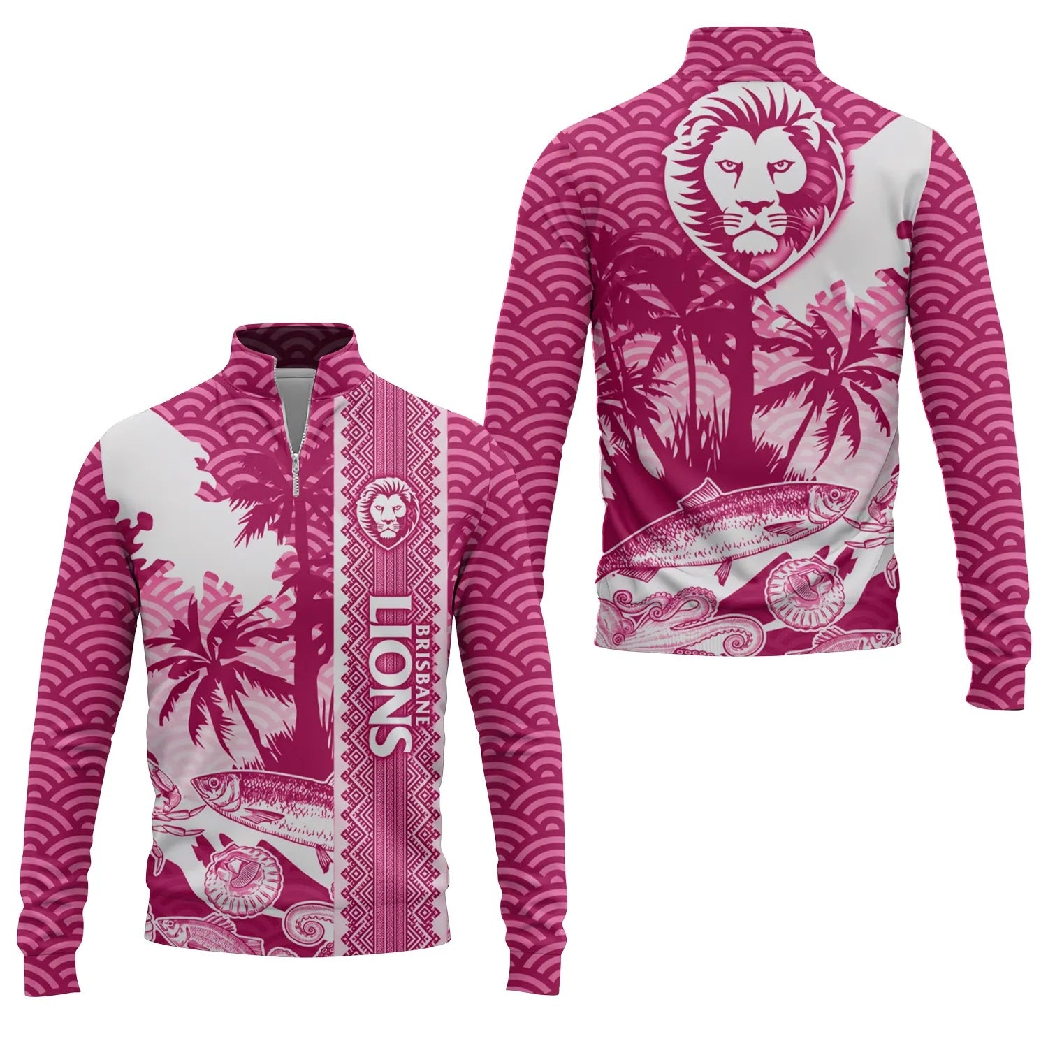Brisbane Lions Quarter-zip Pullover SHW038