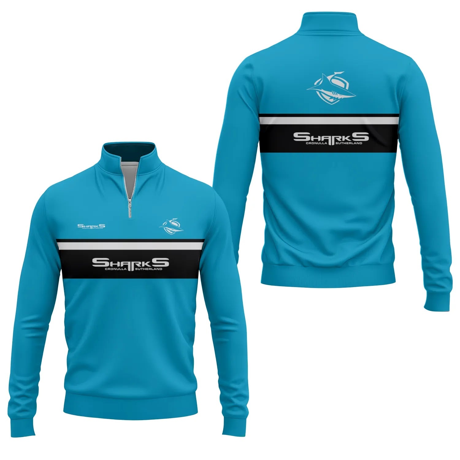 Cronulla-Sutherland Sharks Quarter-zip Pullover SC051