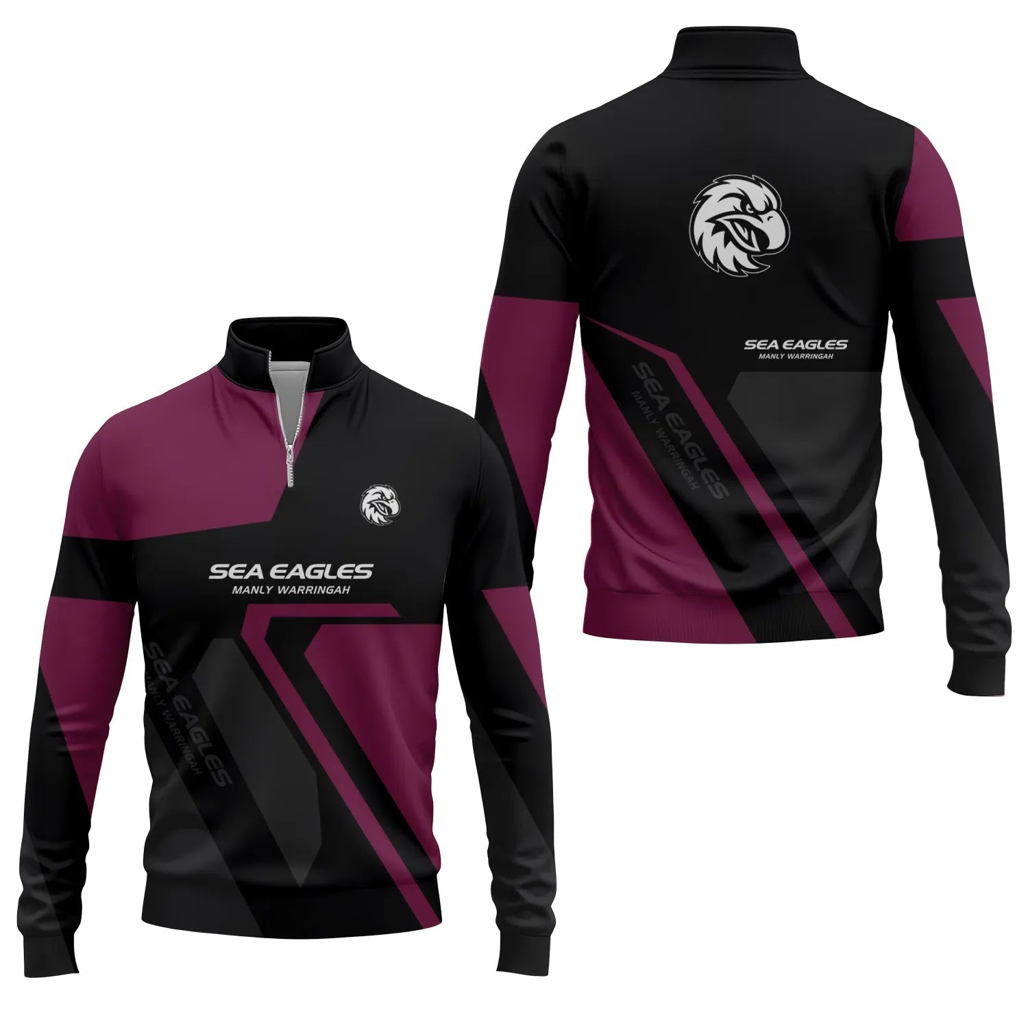 Manly Warringah Sea Eagles Quarter-zip Pullover SC117