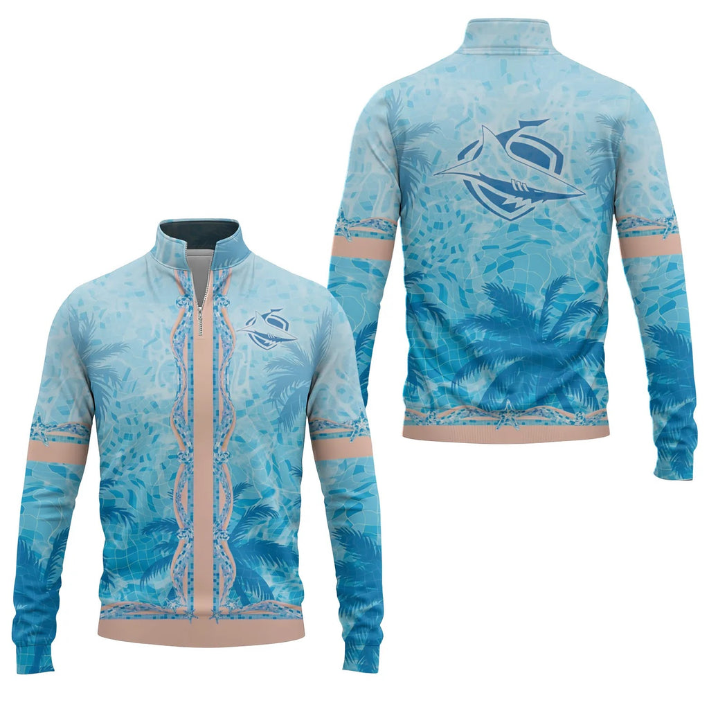 Cronulla-Sutherland Sharks Quarter-zip Pullover SHW026