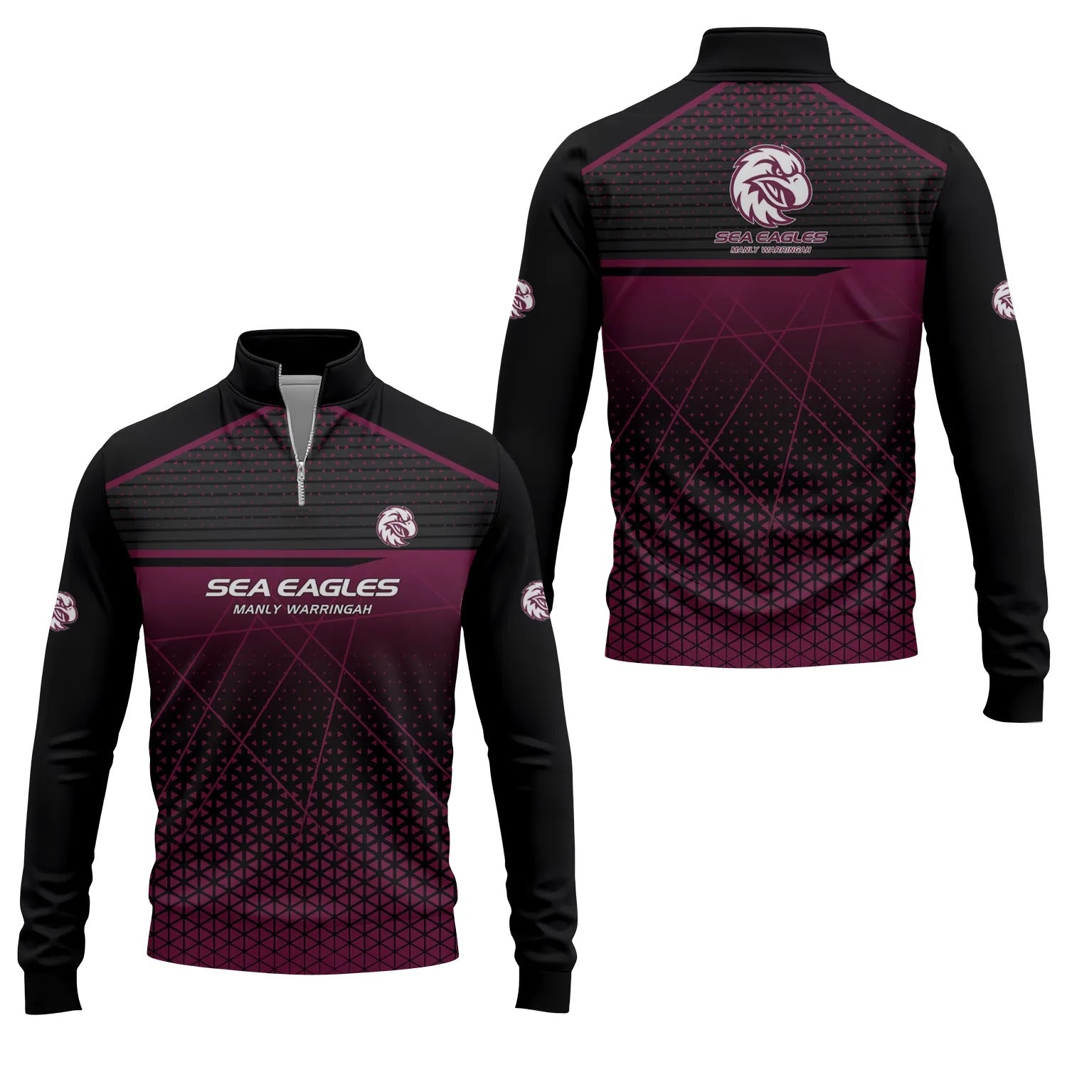 Manly Warringah Sea Eagles Quarter-zip Pullover SC047