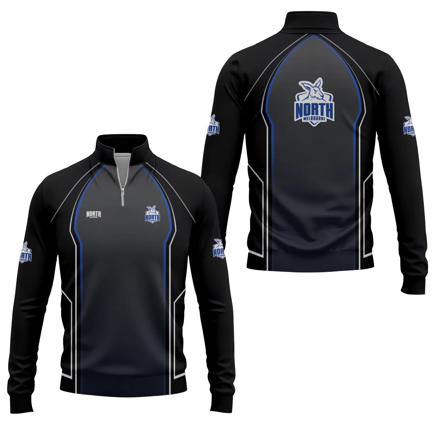 North Melbourne Kangaroos Quarter-zip Pullover SC061
