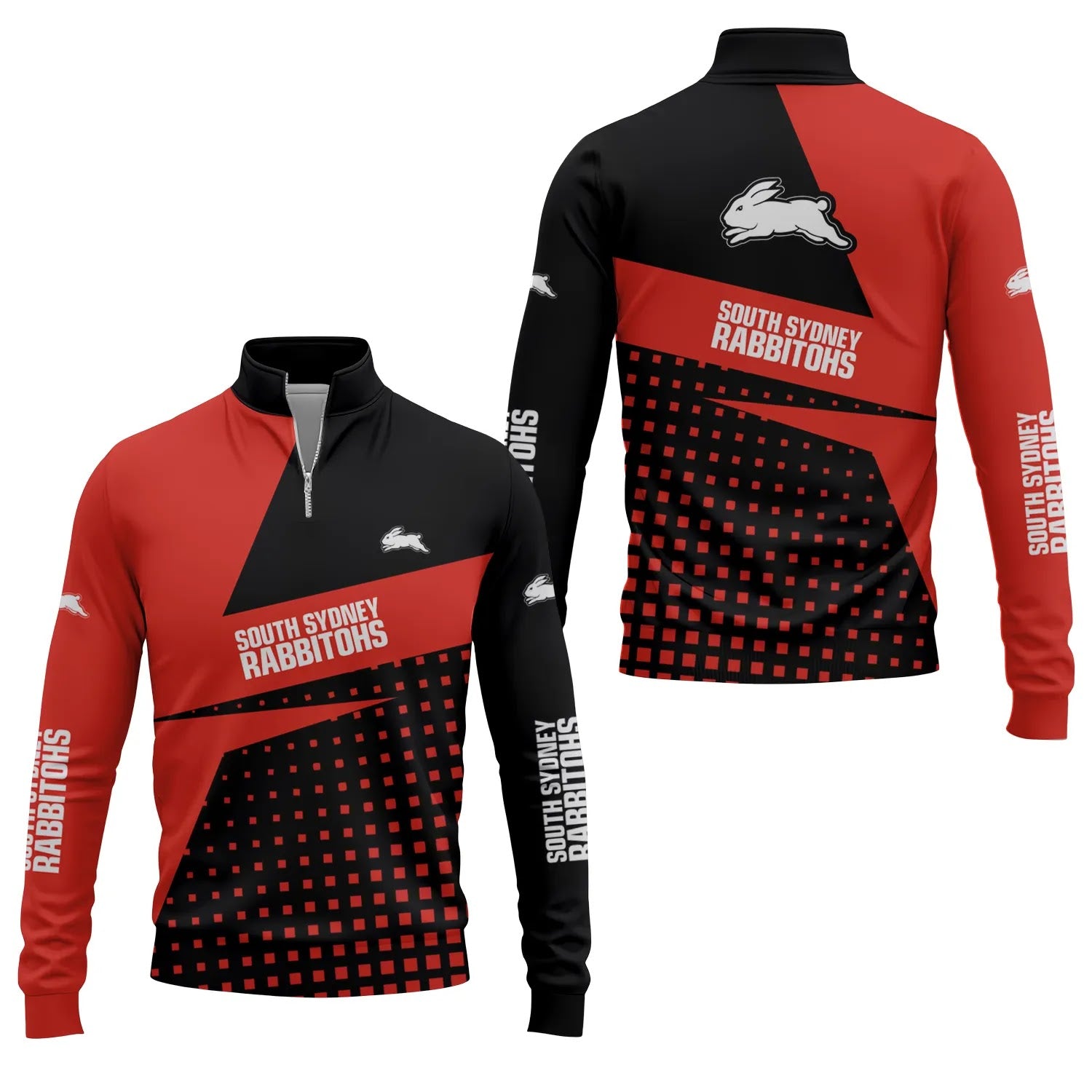 South Sydney Rabbitohs Quarter-zip Pullover SC083