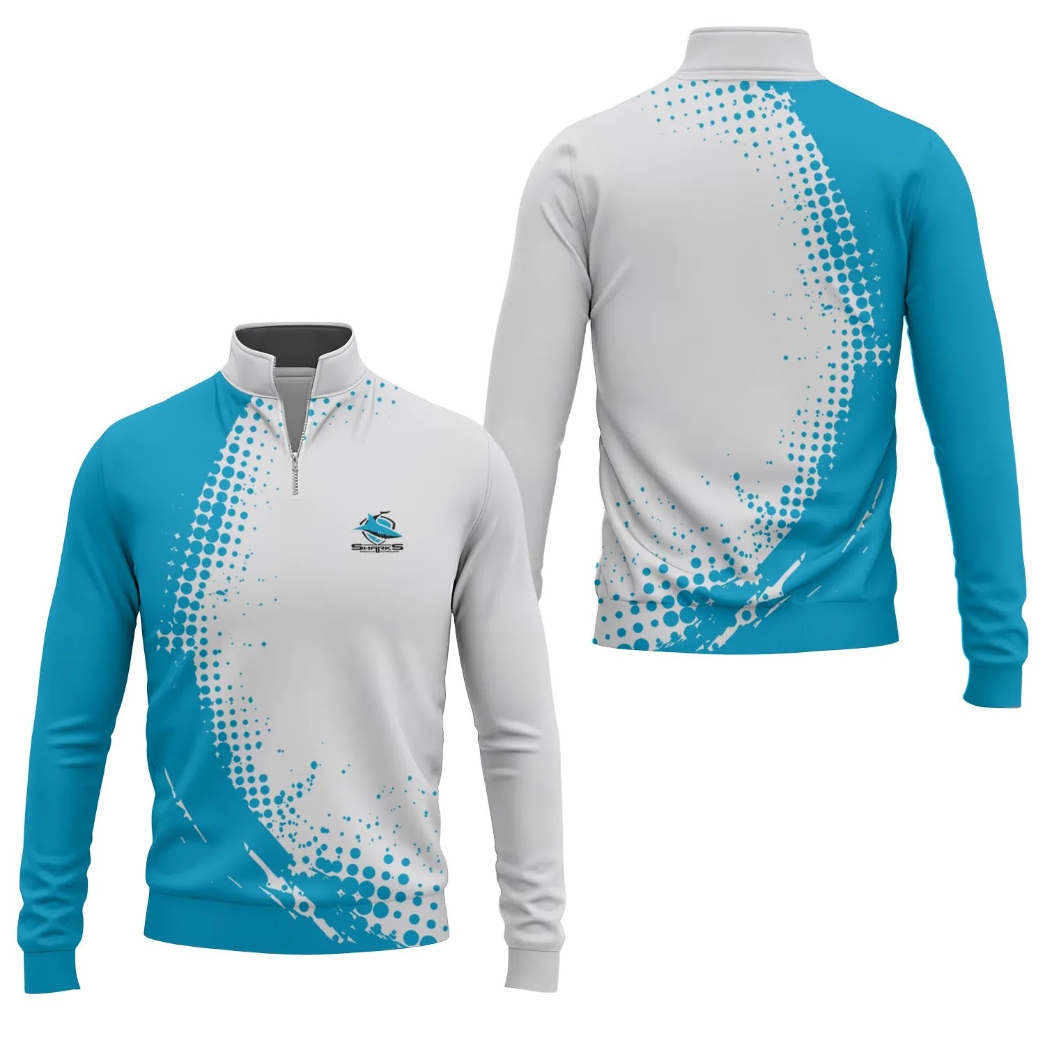 Cronulla-Sutherland Sharks Quarter-zip Pullover SC095