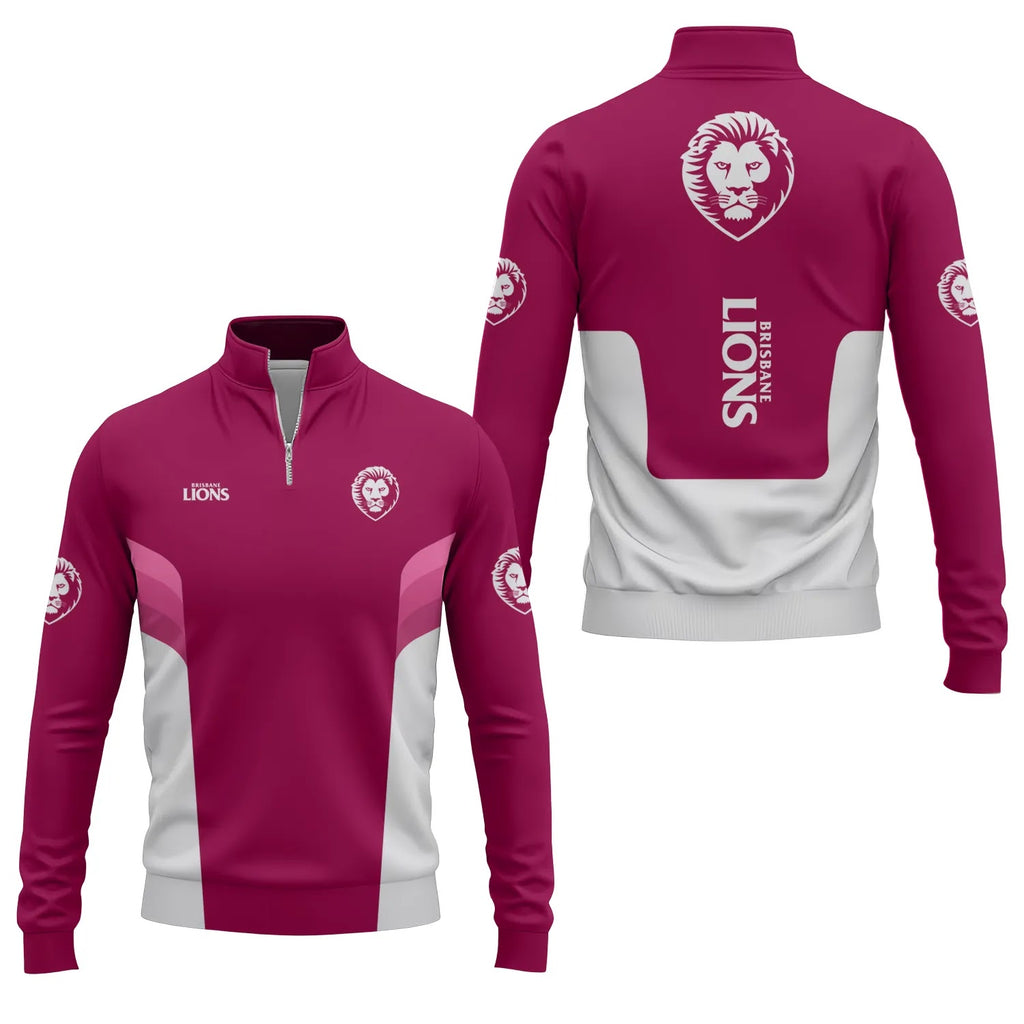 Brisbane Lions Quarter-zip Pullover SC043