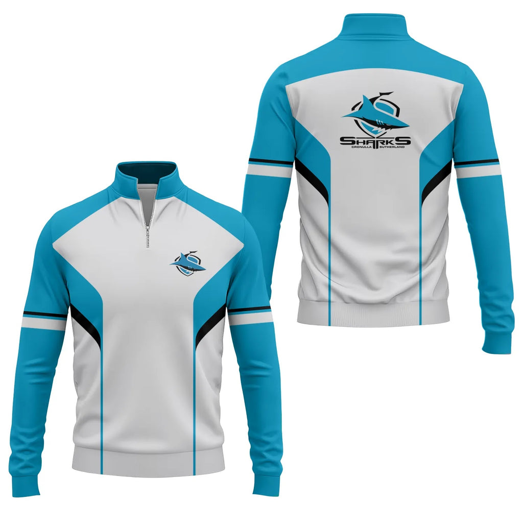 Cronulla-Sutherland Sharks Quarter-zip Pullover SC113