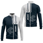 Carlton Blues Quarter-zip Pullover SC064