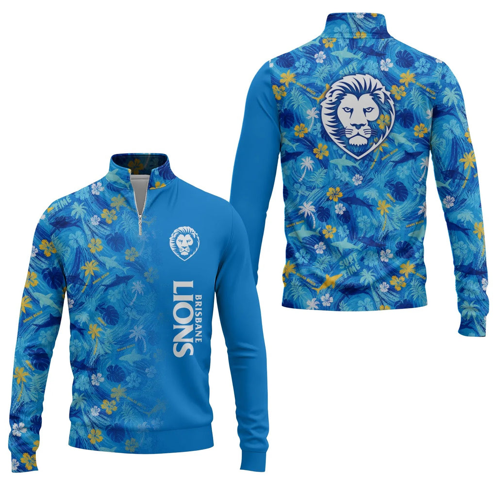 Brisbane Lions Quarter-zip Pullover SHW027