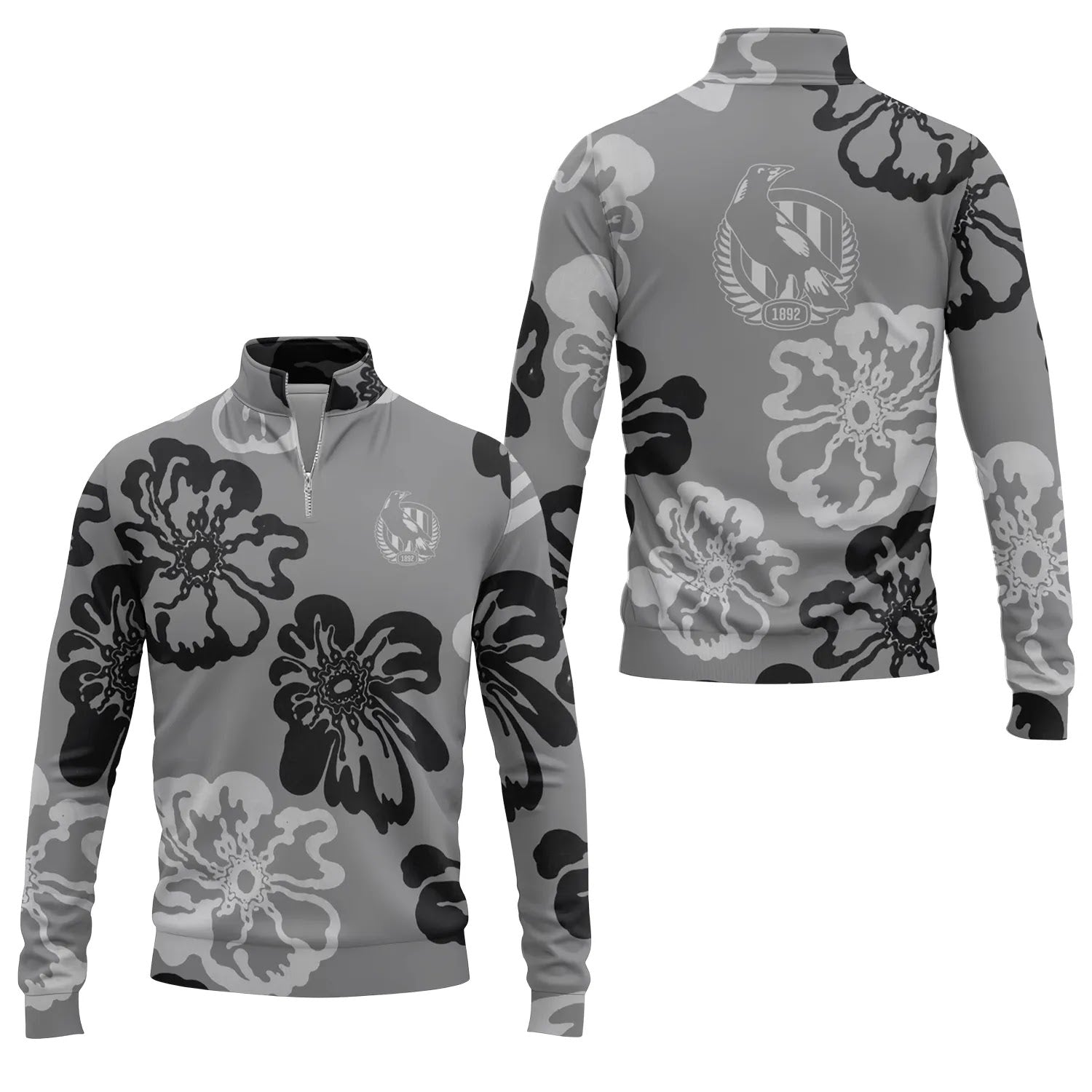 Collingwood Magpies Quarter-zip Pullover SHW073