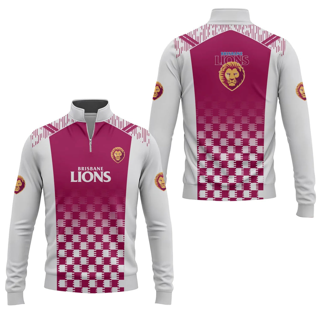 Brisbane Lions Quarter-zip Pullover SC063