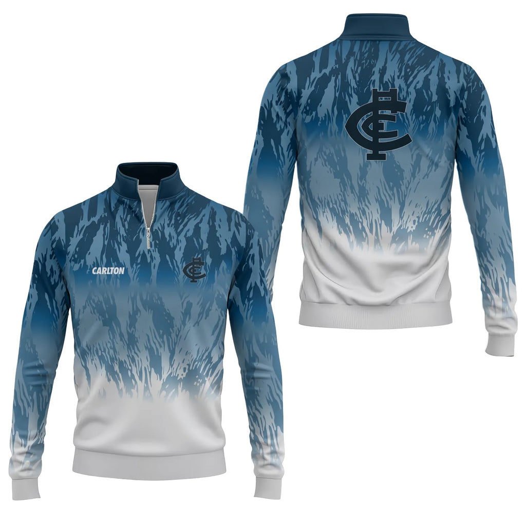 Carlton Blues Quarter-zip Pullover SC069