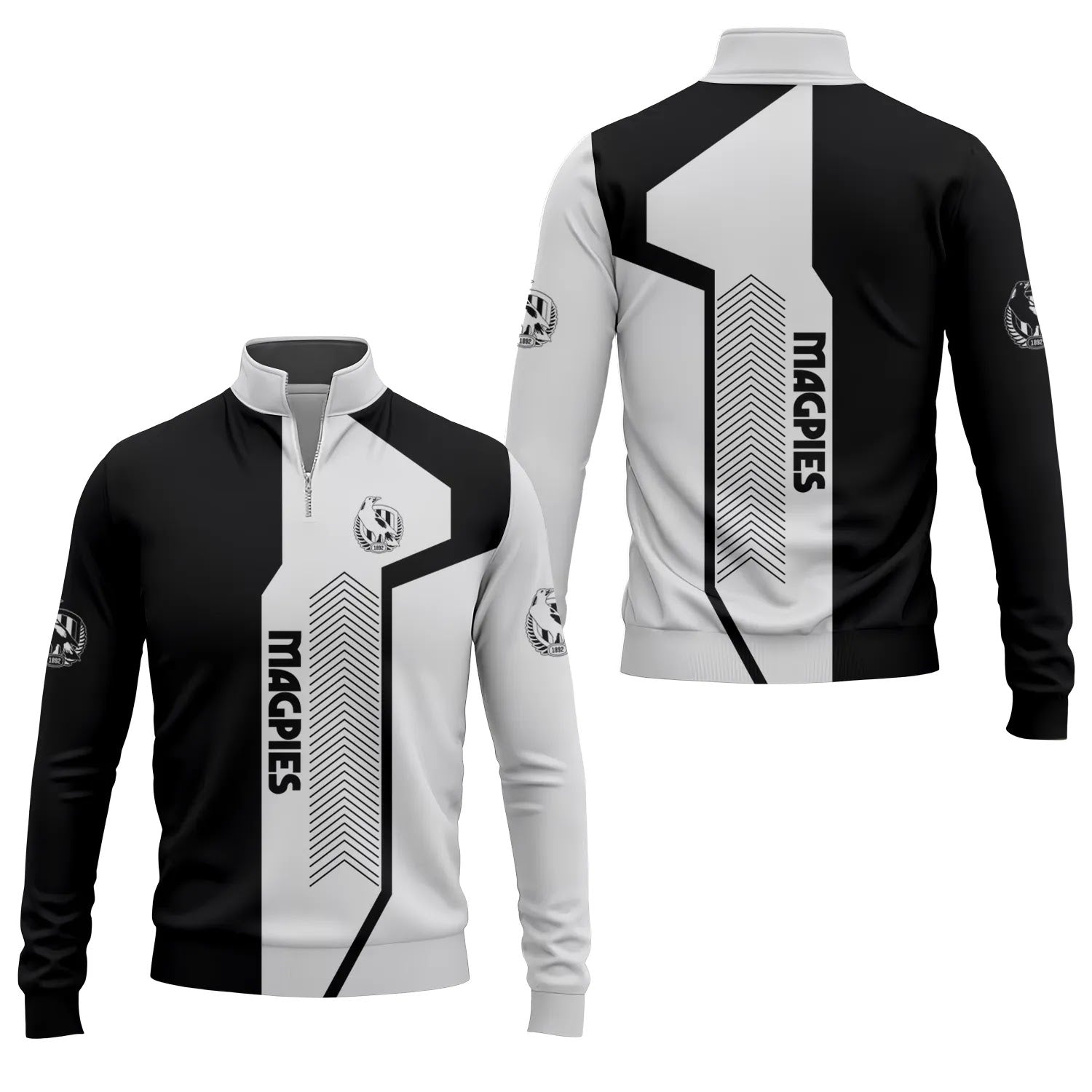 Collingwood Magpies Quarter-zip Pullover SC065