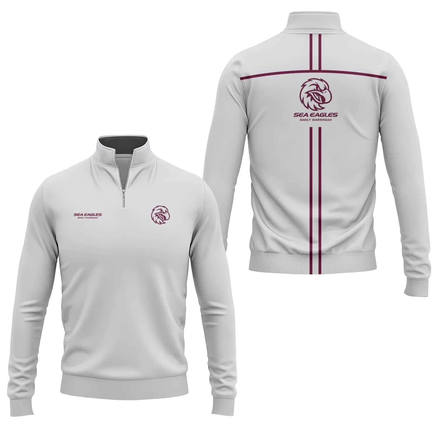 Manly Warringah Sea Eagles Quarter-zip Pullover SC018