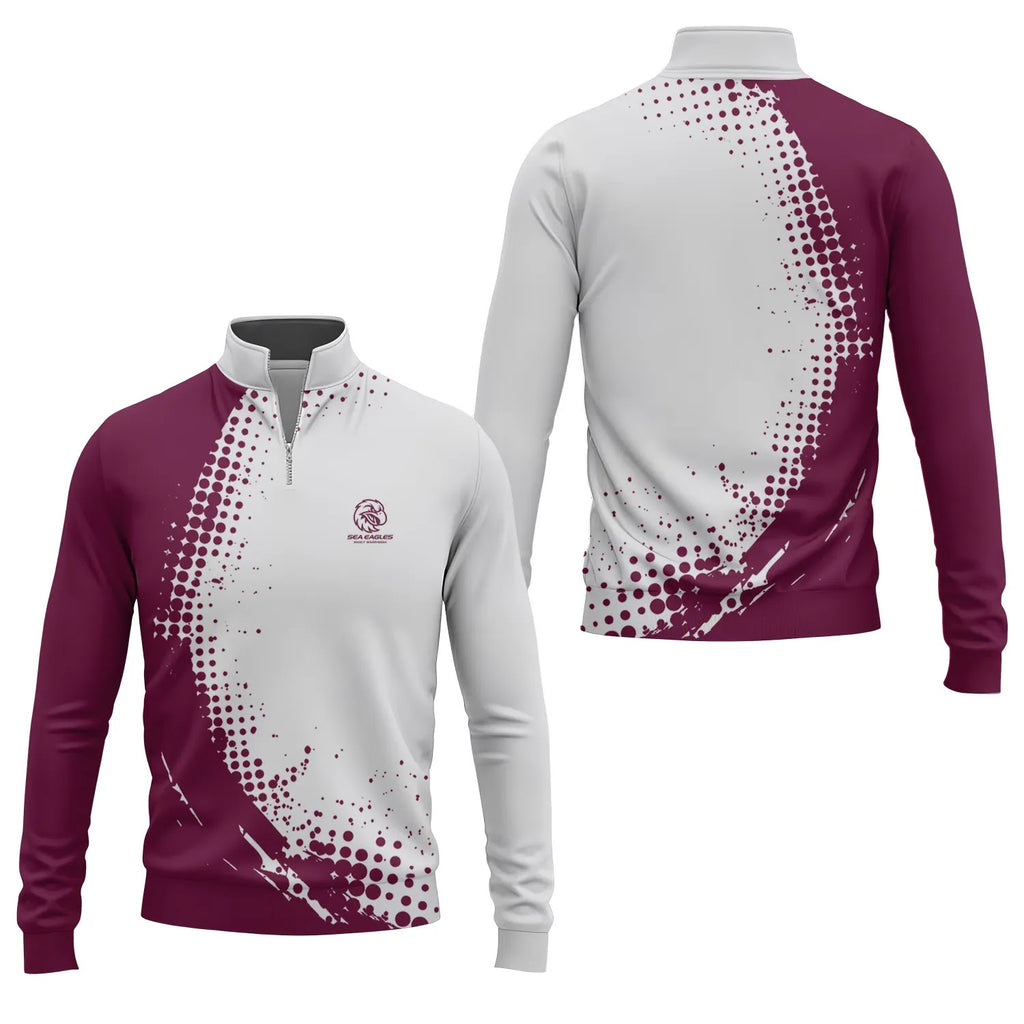 Manly Warringah Sea Eagles Quarter-zip Pullover SC095