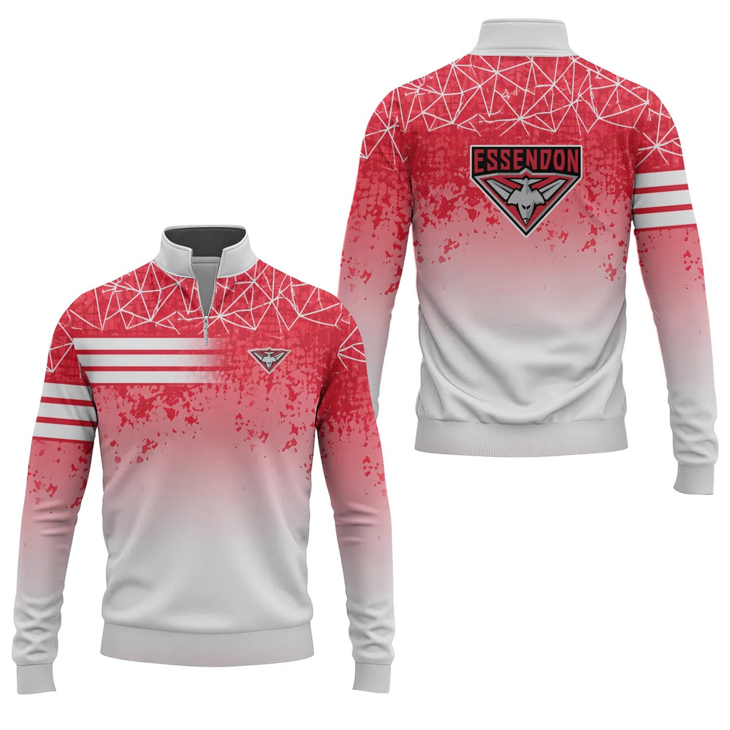 Essendon Bombers Quarter-zip Pullover SC097