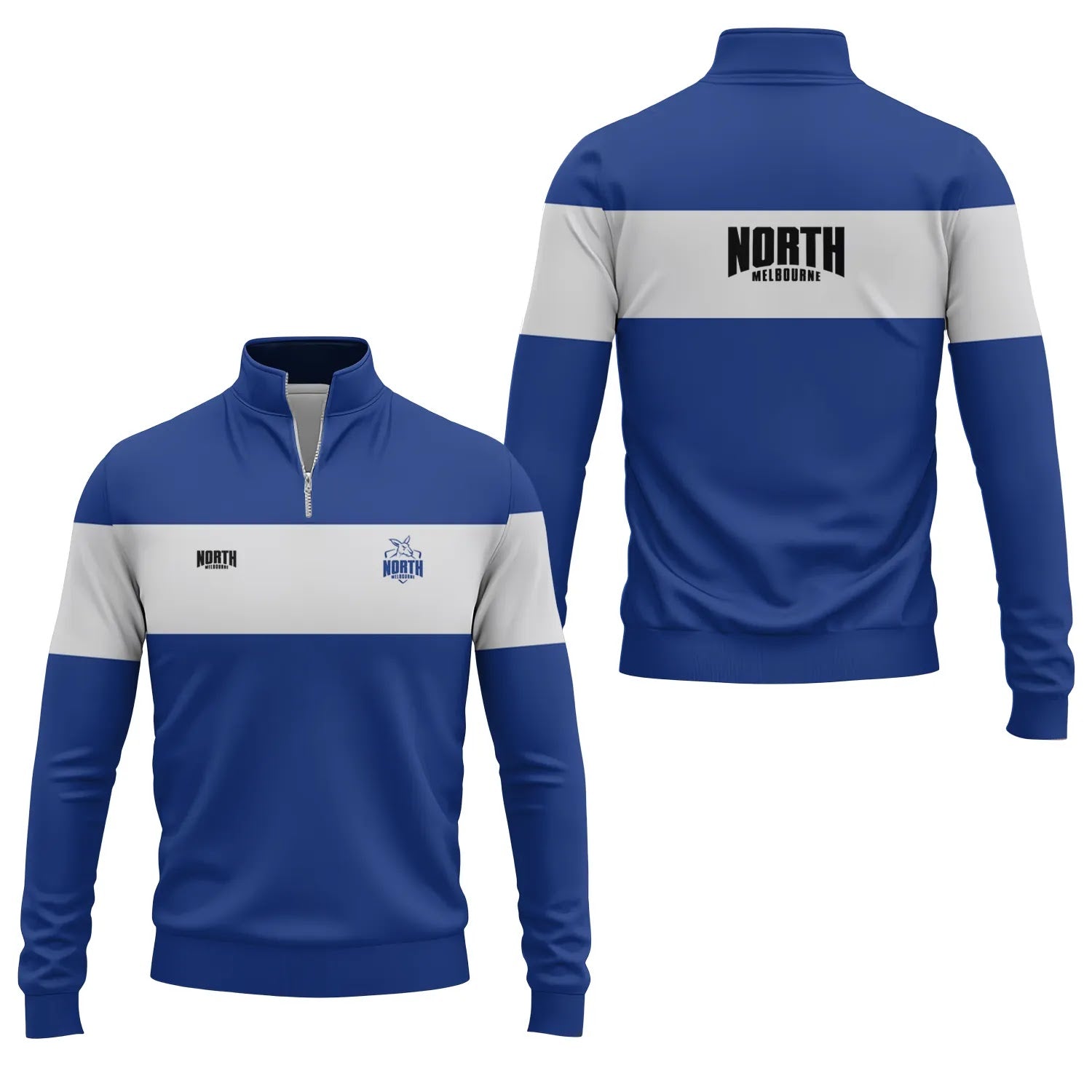 North Melbourne Kangaroos Quarter-zip Pullover SC046