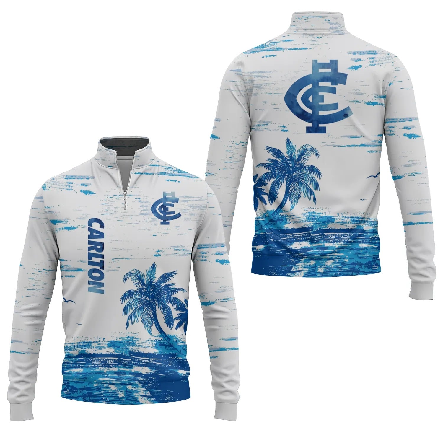 Carlton Blues Quarter-zip Pullover SHW069