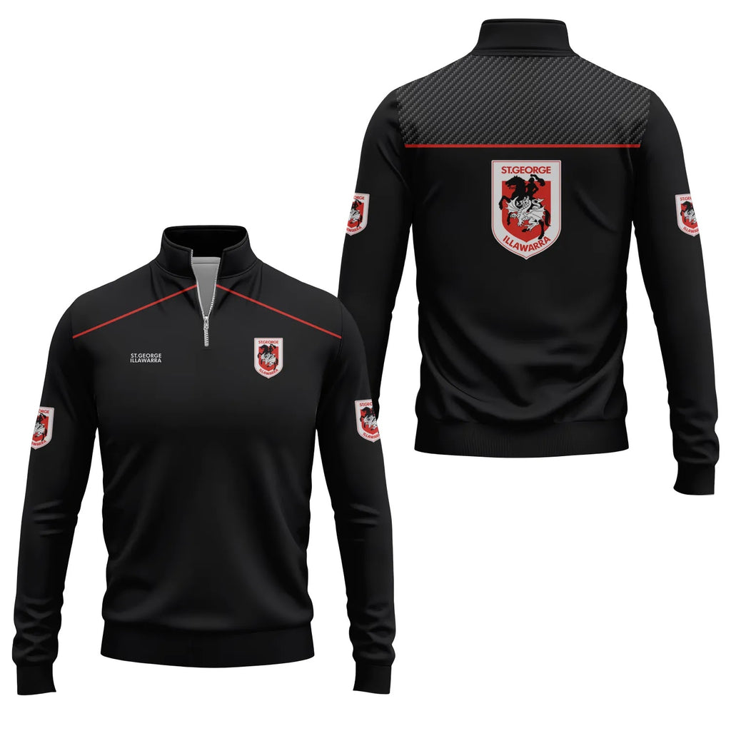 St George Illawarra Dragons Quarter-zip Pullover SC004