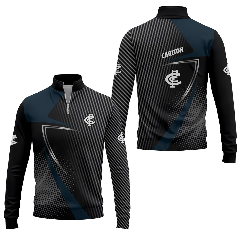 Carlton Blues Quarter-zip Pullover SC059
