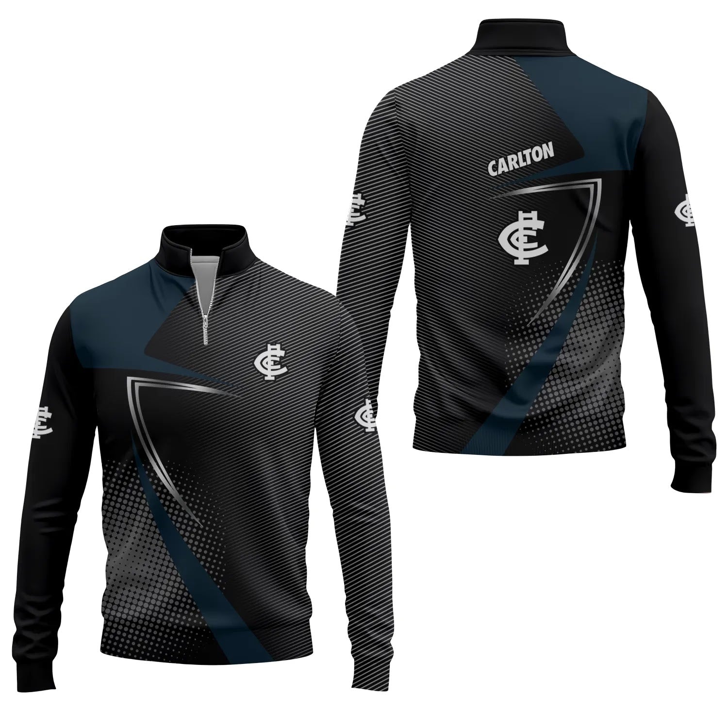 Carlton Blues Quarter-zip Pullover SC059
