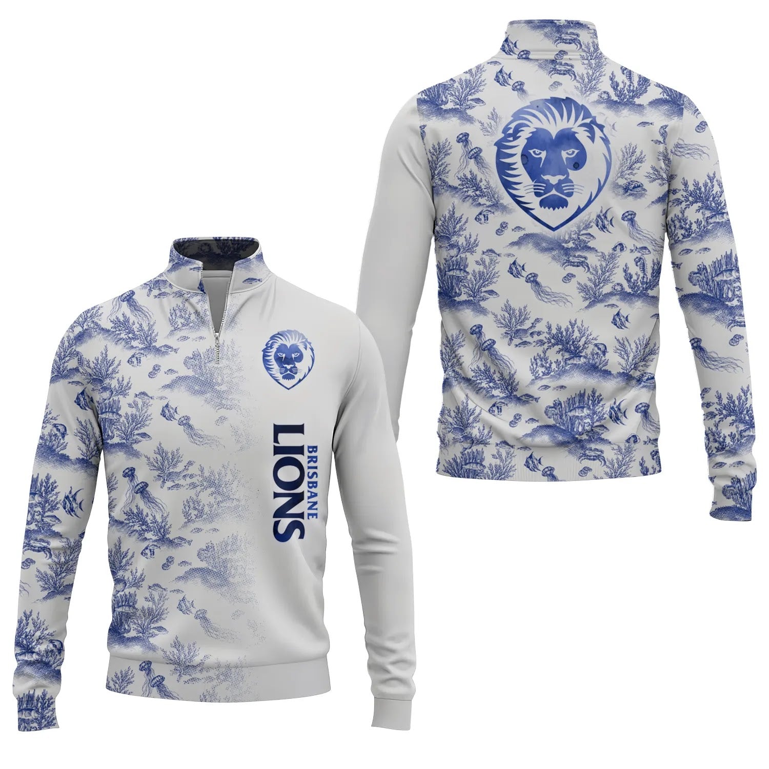 Brisbane Lions Quarter-zip Pullover SHW009