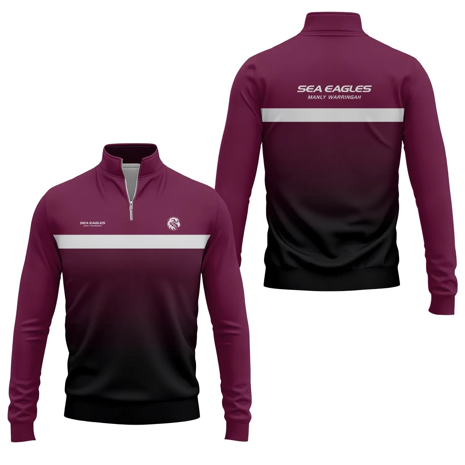 Manly Warringah Sea Eagles Quarter-zip Pullover SC050