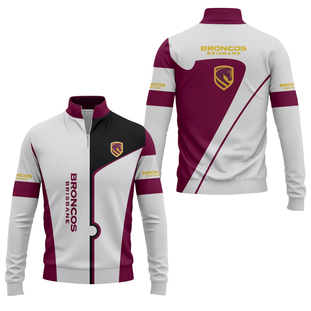 Brisbane Broncos Quarter-zip Pullover SC010