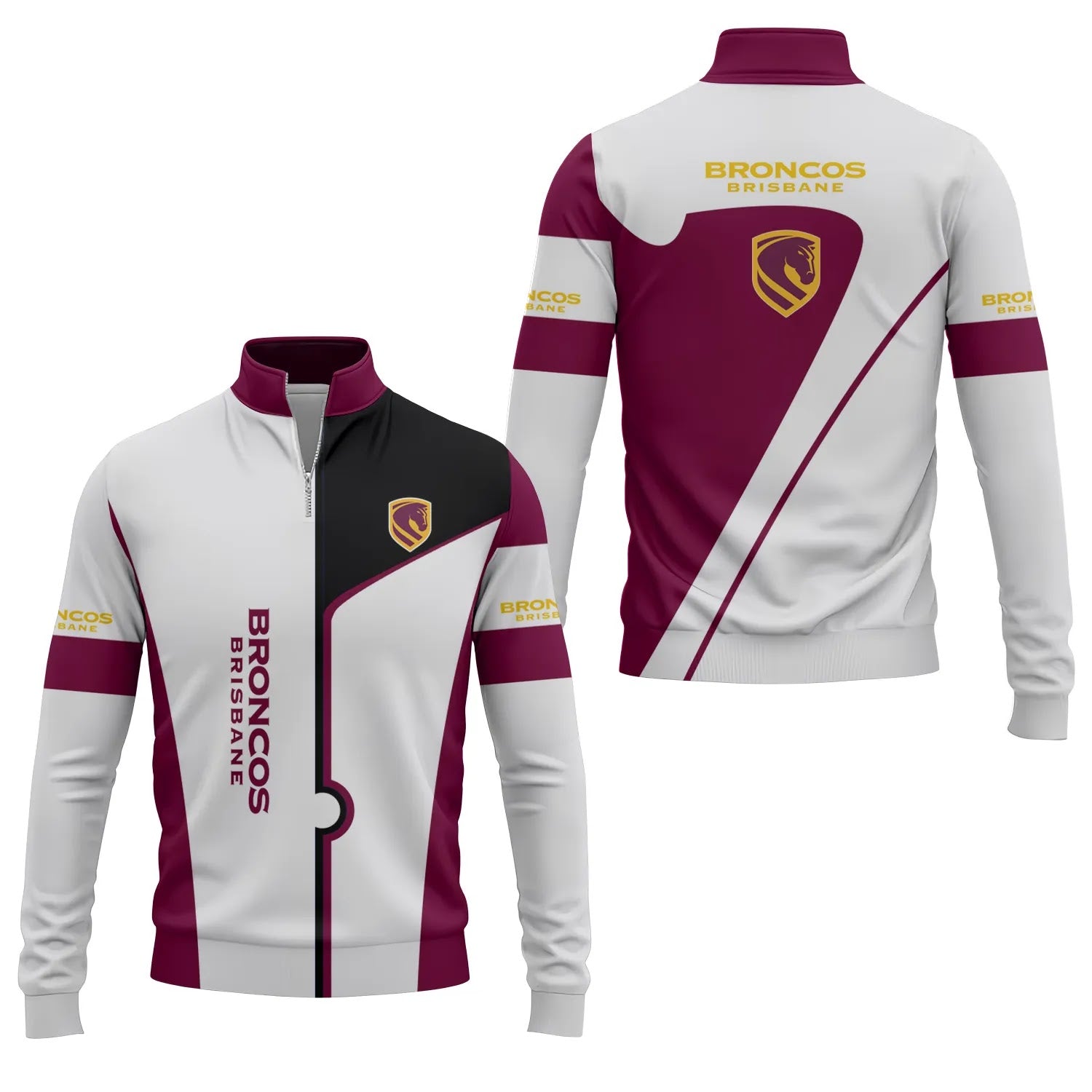 Brisbane Broncos Quarter-zip Pullover SC010
