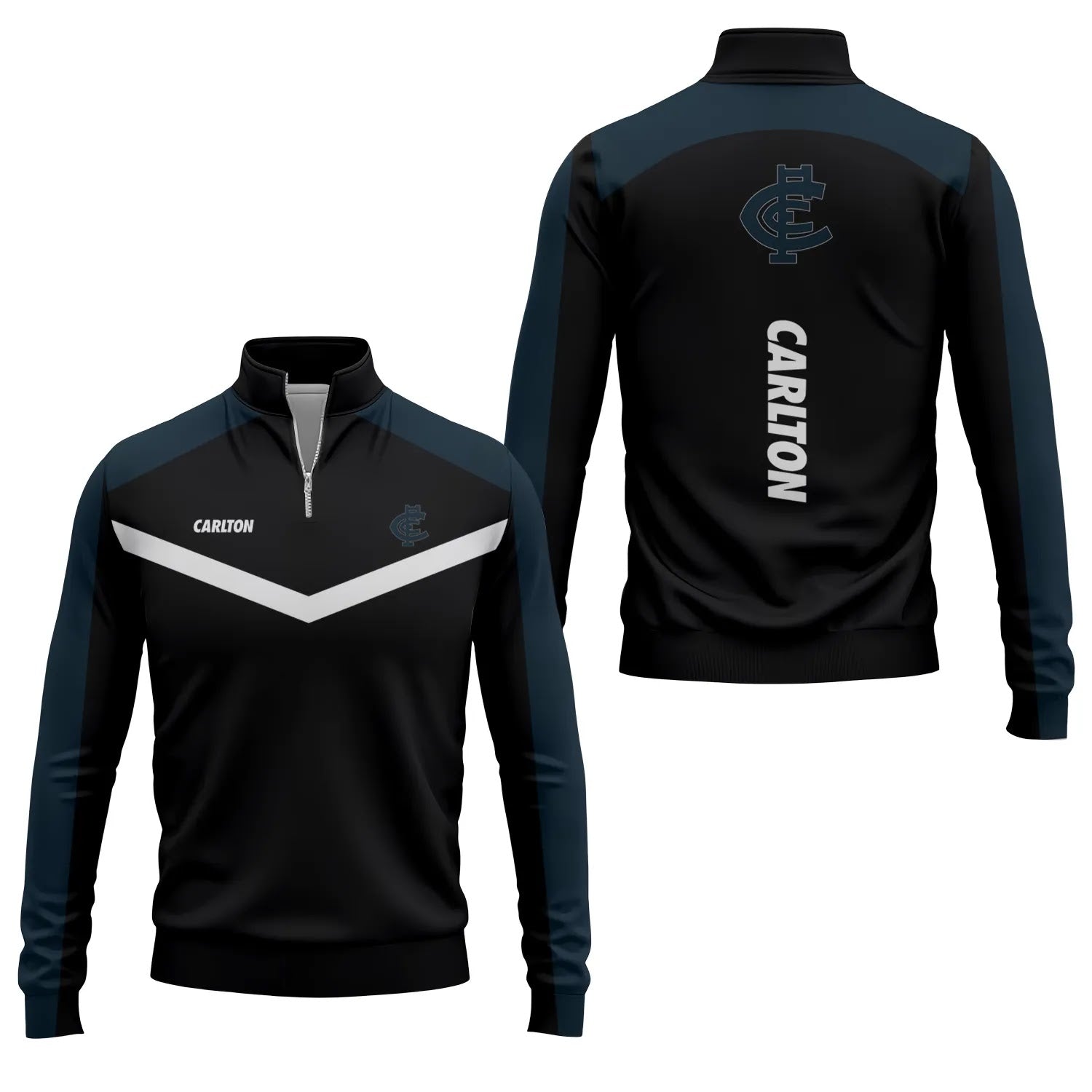 Carlton Blues Quarter-zip Pullover SC035