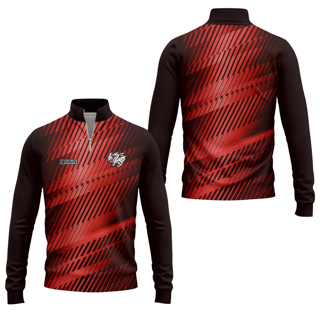 St George Illawarra Dragons Quarter-zip Pullover SC118