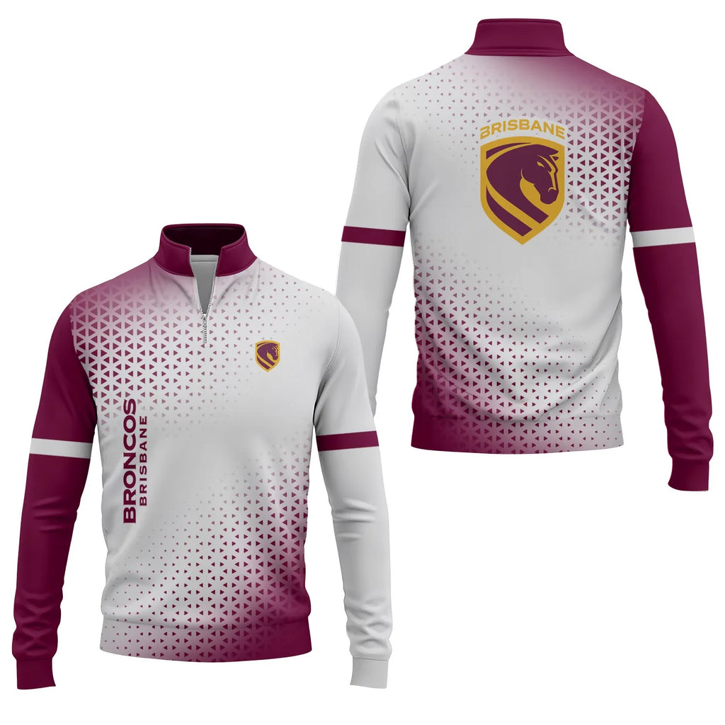 Brisbane Broncos Quarter-zip Pullover SC079