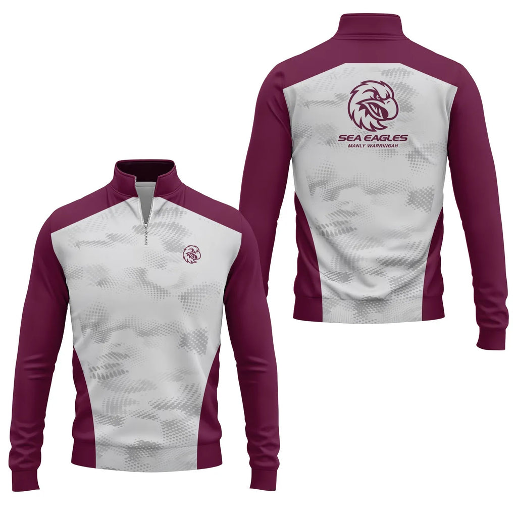 Manly Warringah Sea Eagles Quarter-zip Pullover SC081