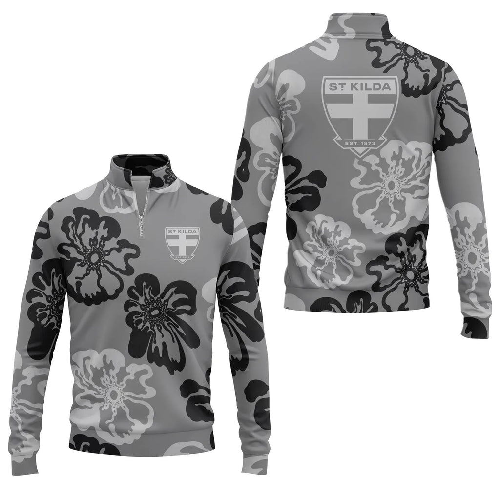 St Kilda Saints Quarter-zip Pullover SHW073