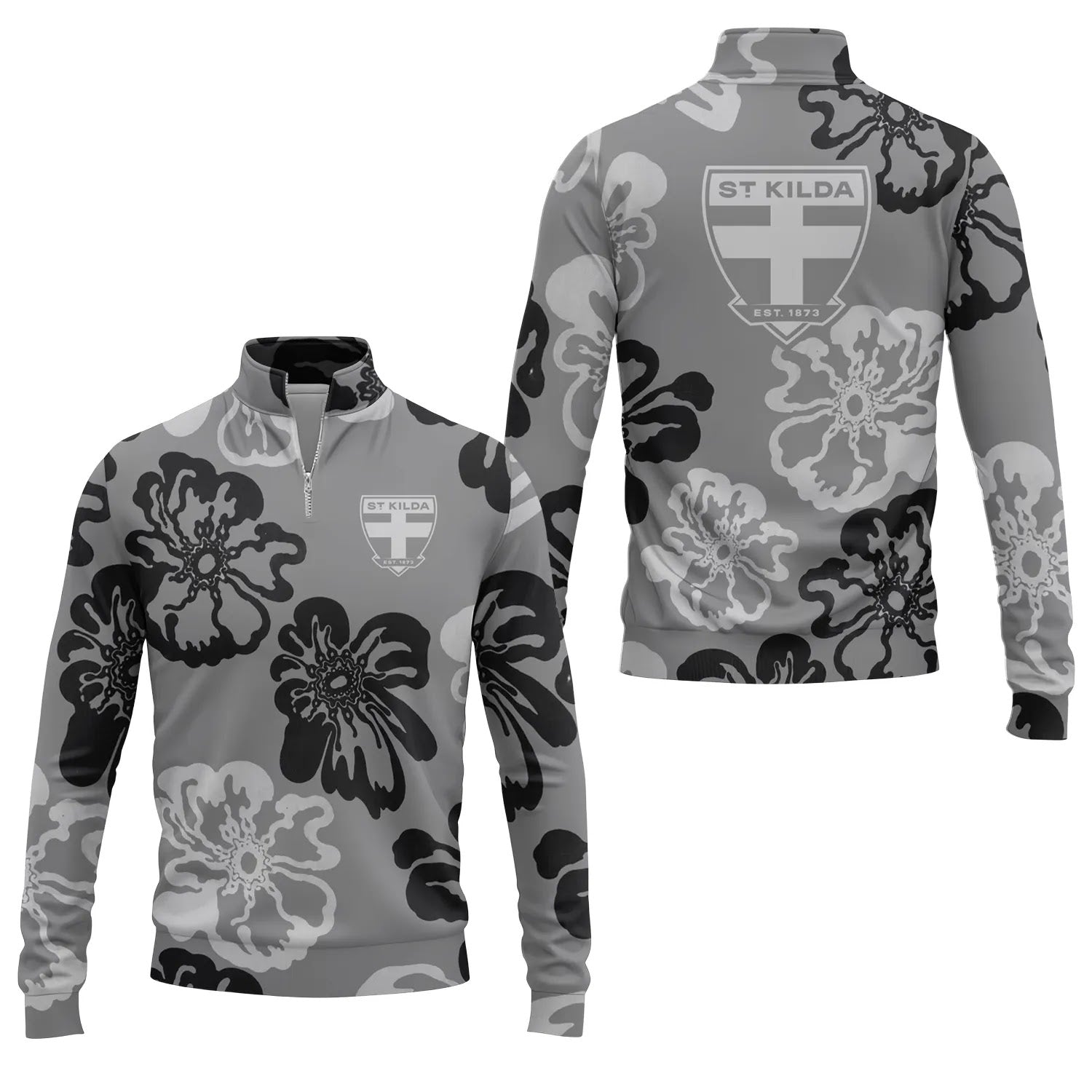 St Kilda Saints Quarter-zip Pullover SHW073