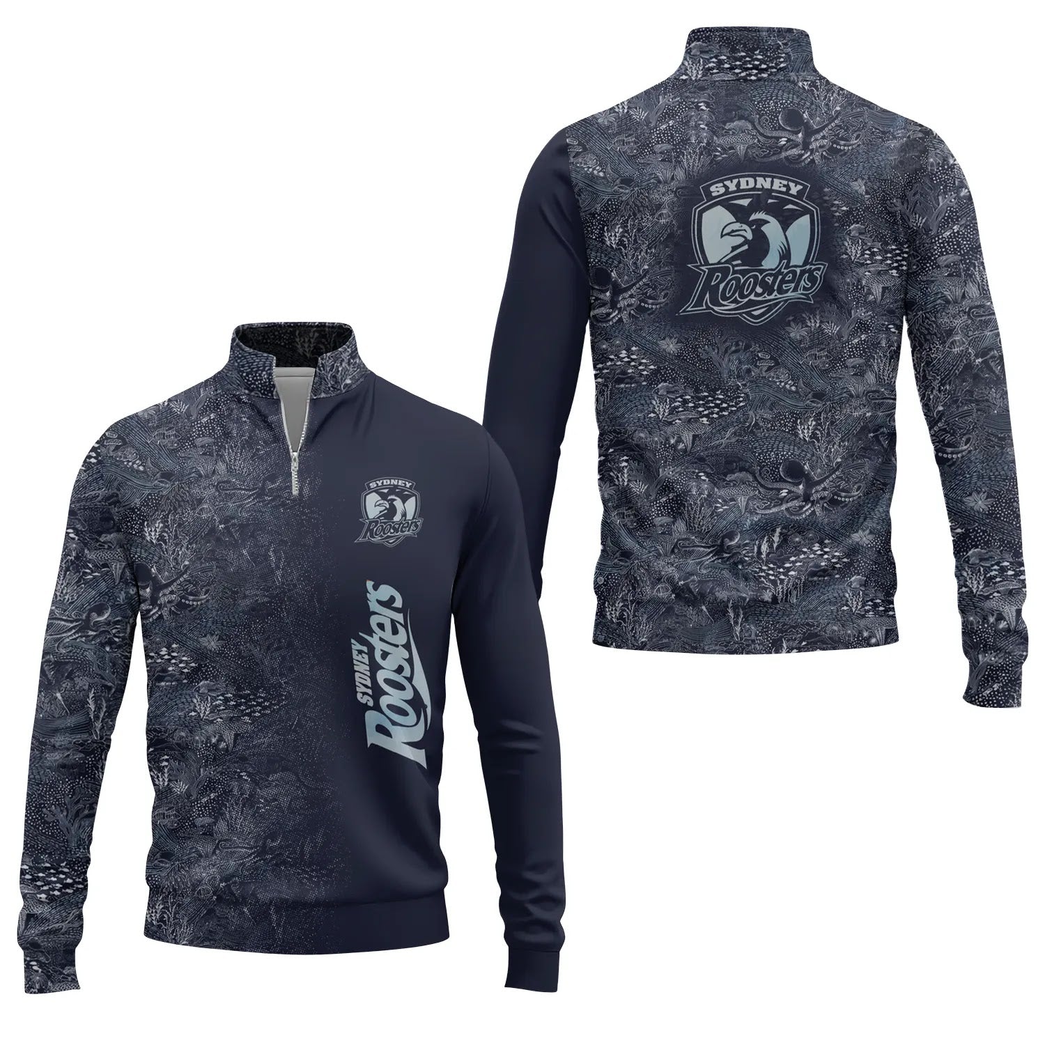 Sydney Roosters Quarter-zip Pullover SHW006